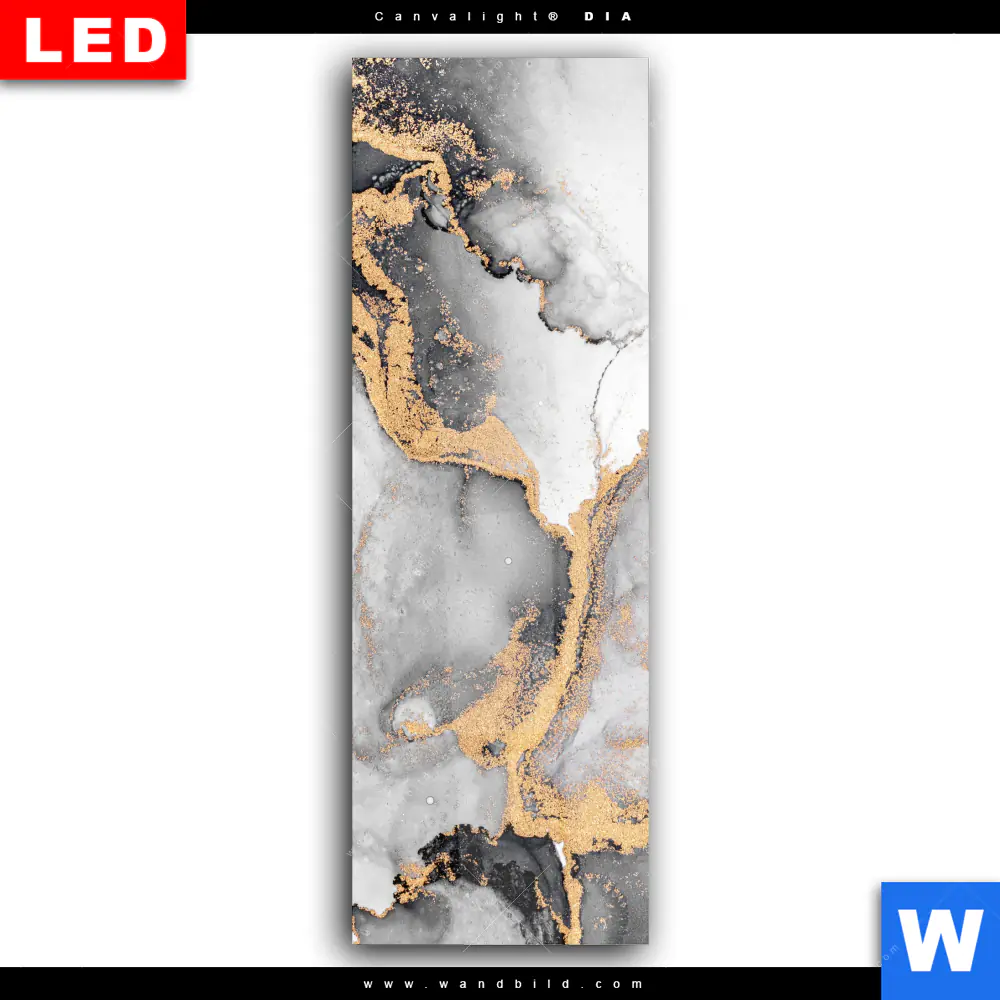 Wechselmotiv Acrylglas Canvalight® DIA | Luxury Abstract Fluid Art No. 3 | Schmal - Image 2