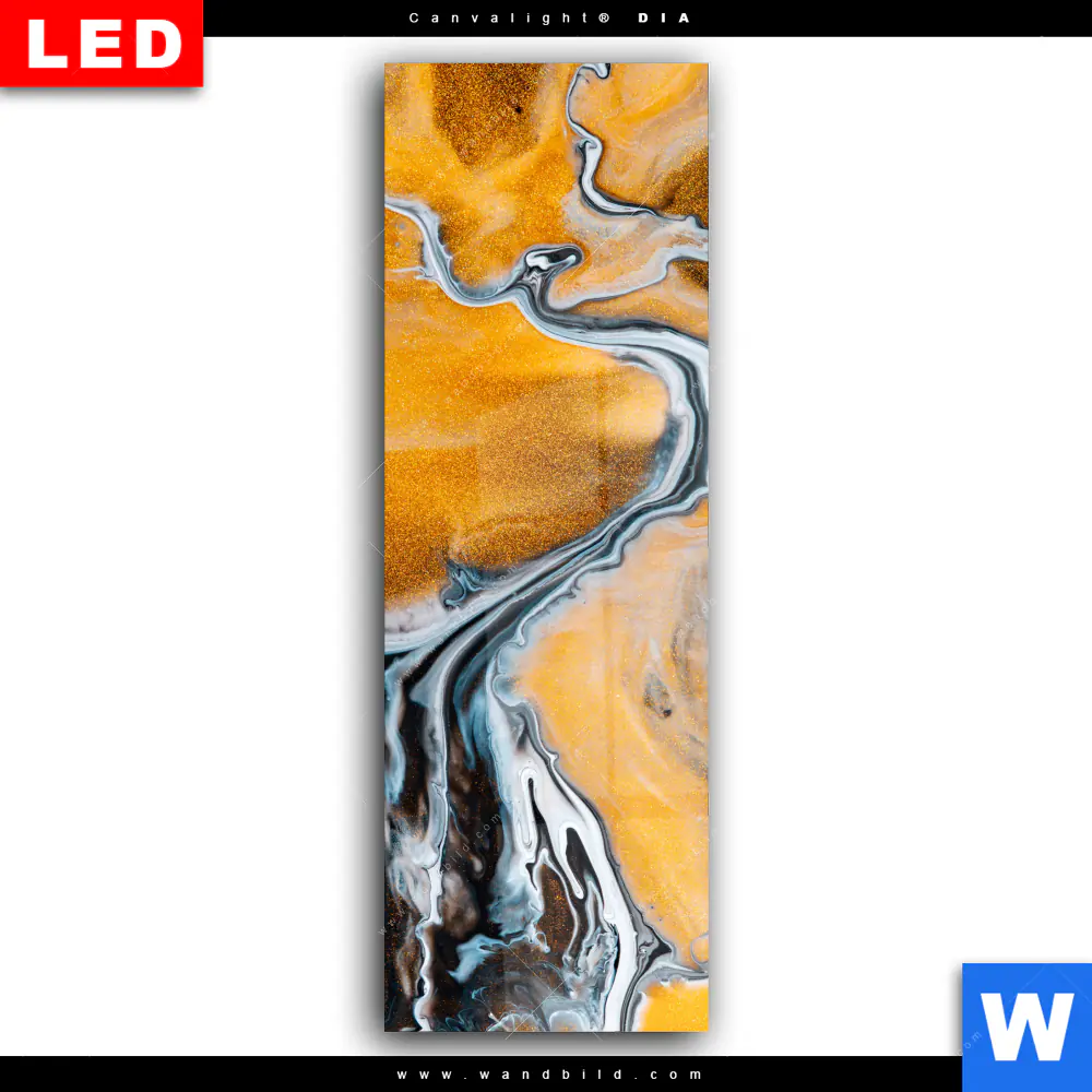 Wechselmotiv Acrylglas Canvalight® DIA | Luxury Abstract Fluid Art No. 4 | Schmal - Image 2