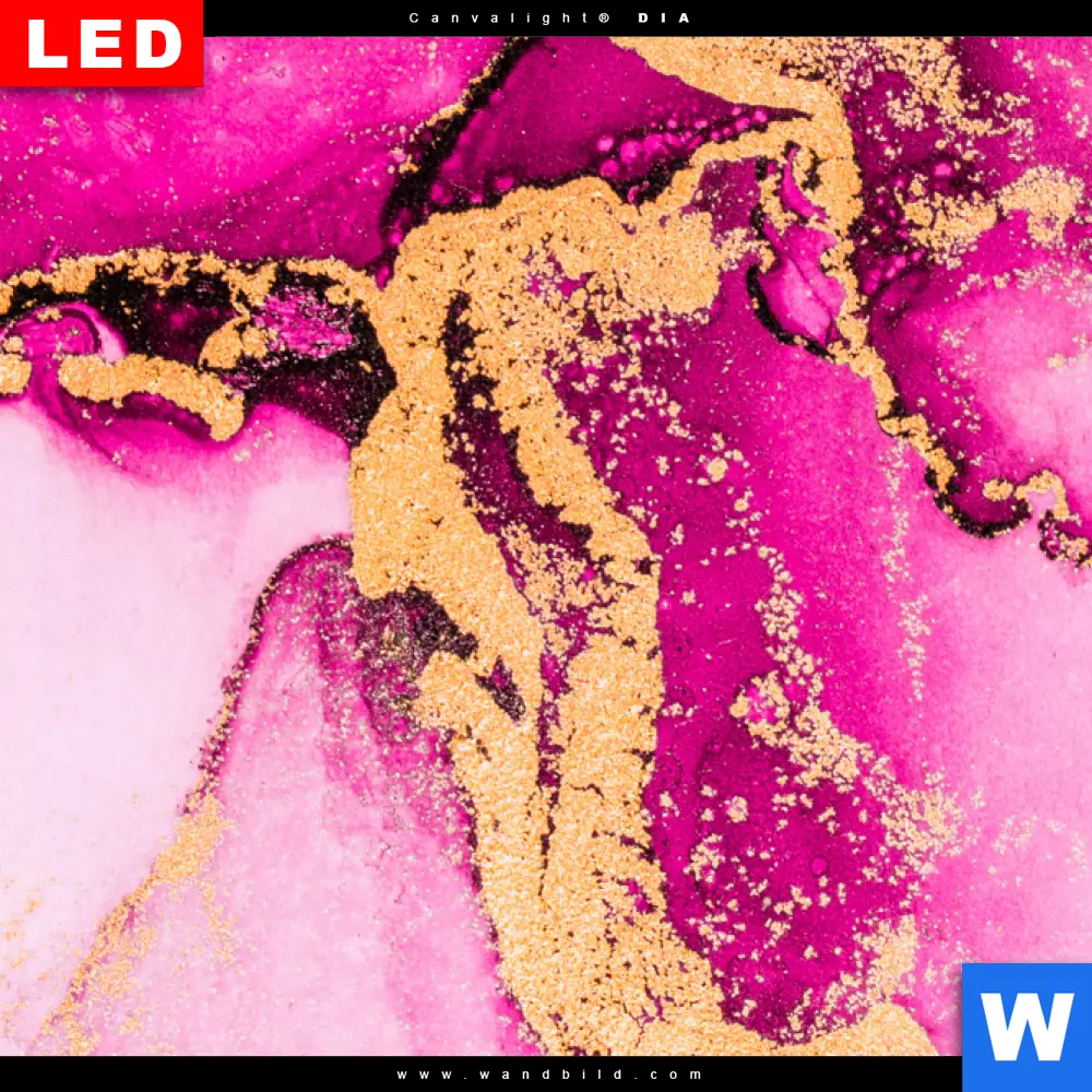 Wechselmotiv Acrylglas Canvalight® DIA | Luxury Abstract Fluid Art No. 7 | Quadrat - Image 4