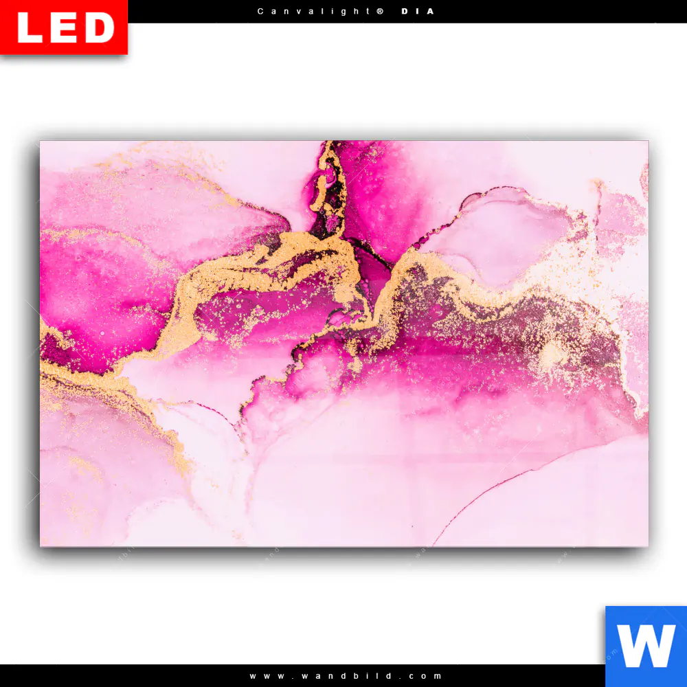 Wechselmotiv Acrylglas Canvalight® DIA | Luxury Abstract Fluid Art No. 7 | Querformat - Image 2