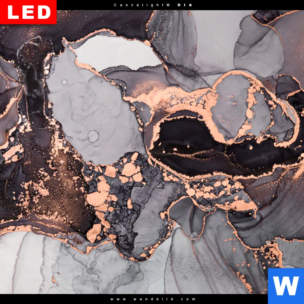Wechselmotiv Acrylglas Canvalight® DIA | Luxury Abstract Fluid Art No. 9 | Querformat - Image 4