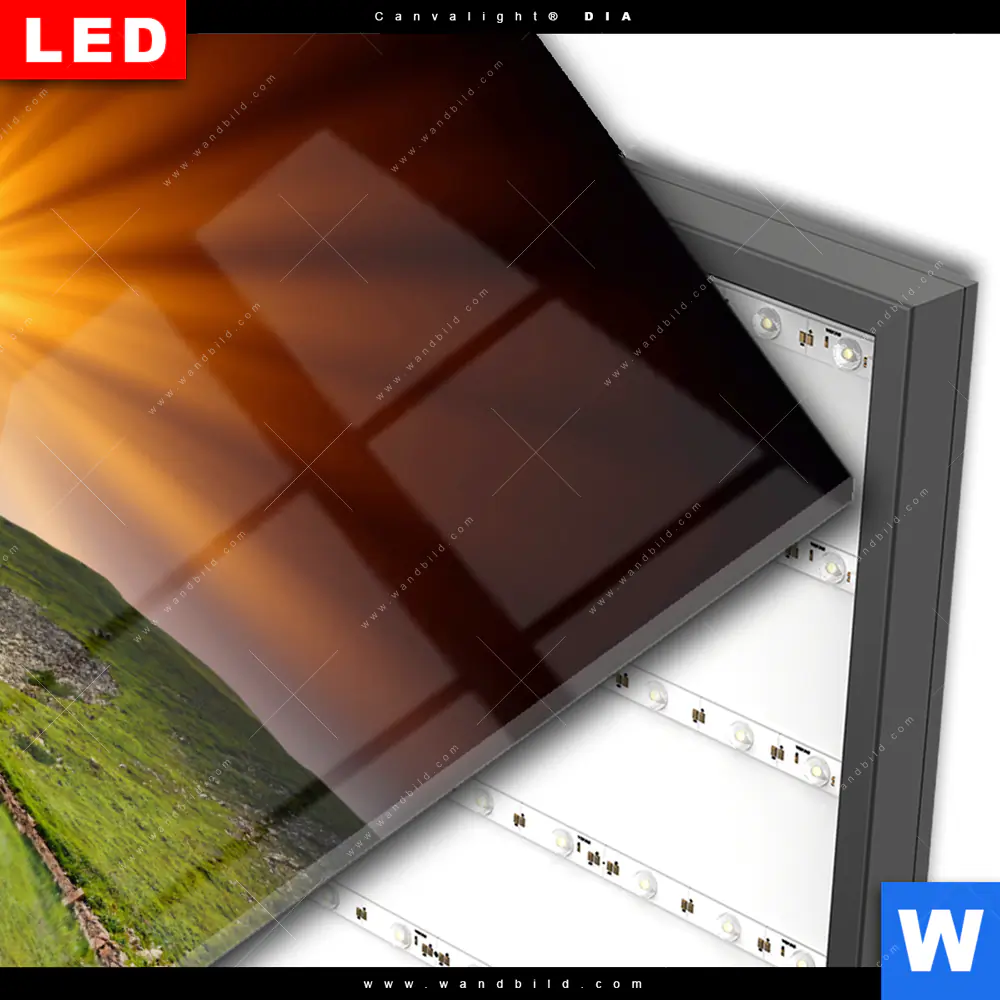 Wechselmotiv Acrylglas Canvalight® DIA | Majestätischer Sonnenuntergang | Hochformat - Image 3