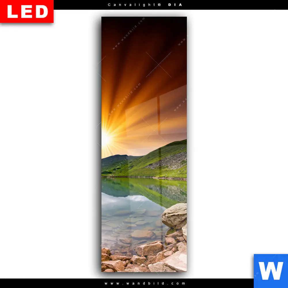 Wechselmotiv Acrylglas Canvalight® DIA | Majestätischer Sonnenuntergang | Schmal - Image 2
