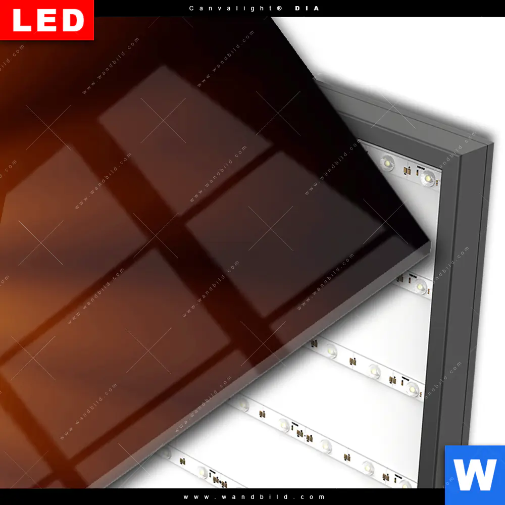 Wechselmotiv Acrylglas Canvalight® DIA | Majestätischer Sonnenuntergang | Schmal - Image 3