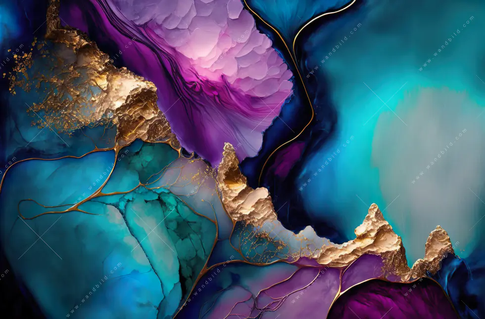 Wechselmotiv Acrylglas Canvalight® DIA | Marmorstruktur Lavendel | Panorama - Image 5