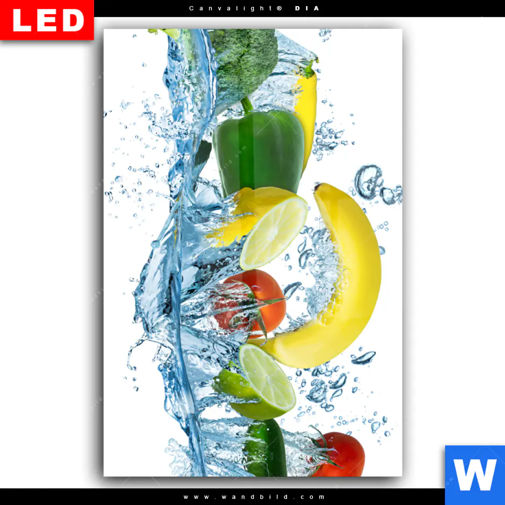 Wechselmotiv Acrylglas Canvalight® DIA | Multi Obst & Gemüse | Hochformat - Image 2