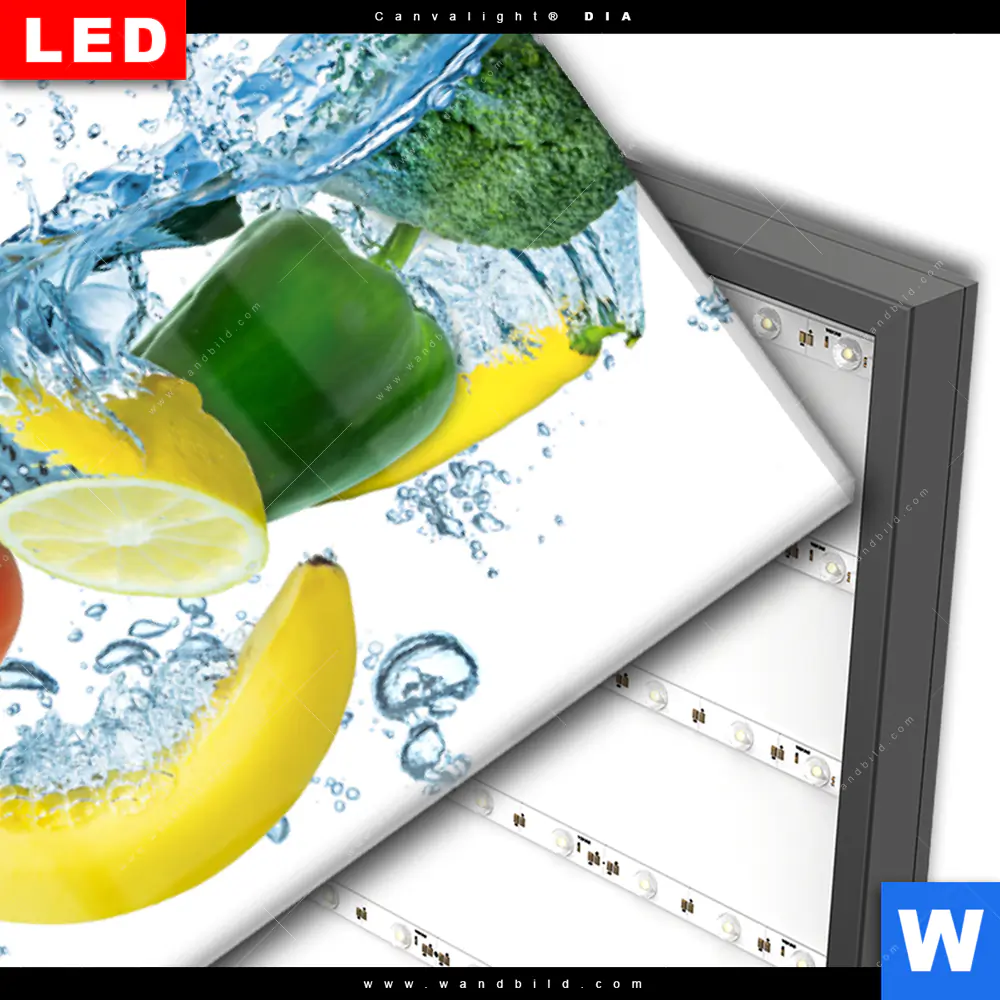 Wechselmotiv Acrylglas Canvalight® DIA | Multi Obst & Gemüse | Hochformat - Image 3