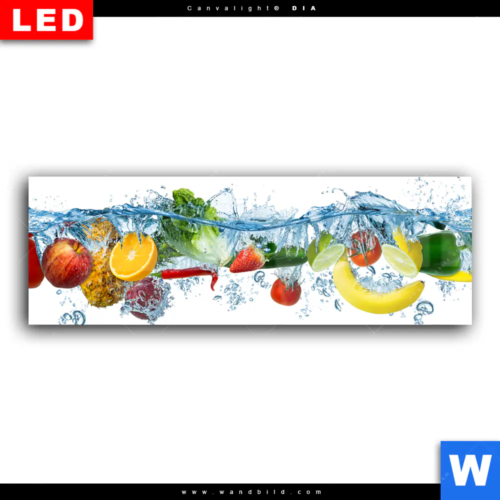 Wechselmotiv Acrylglas Canvalight® DIA | Multi Obst & Gemüse | Panorama - Image 2