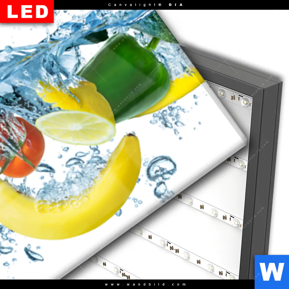 Wechselmotiv Acrylglas Canvalight® DIA | Multi Obst & Gemüse | Panorama - Image 3