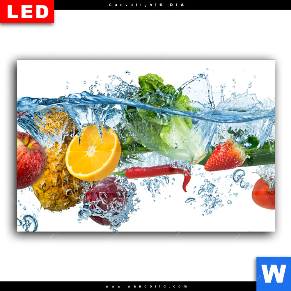 Wechselmotiv Acrylglas Canvalight® DIA | Multi Obst & Gemüse | Querformat - Image 2