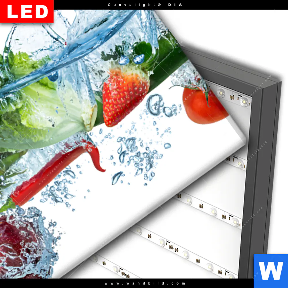 Wechselmotiv Acrylglas Canvalight® DIA | Multi Obst & Gemüse | Querformat - Image 3