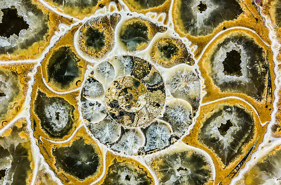 Wechselmotiv Acrylglas Canvalight® DIA | Muschel Fossil No. 1 | Panorama - Image 5