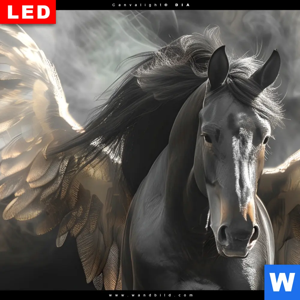 Wechselmotiv Acrylglas Canvalight® DIA | Mystisches Pferd mit Flügeln | Schmal - Image 4