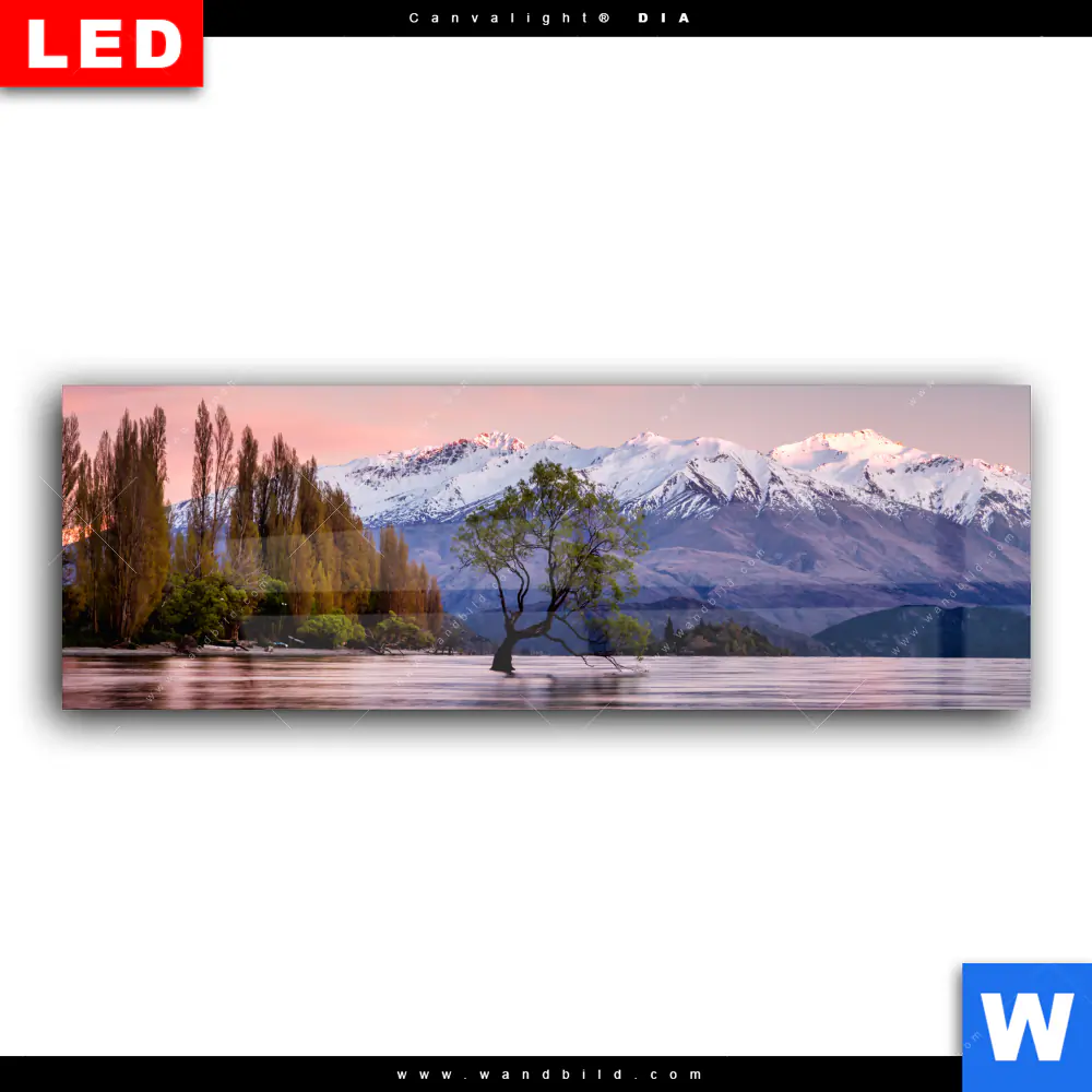 Wechselmotiv Acrylglas Canvalight® DIA | Neuseeland am Morgen | Panorama - Image 2