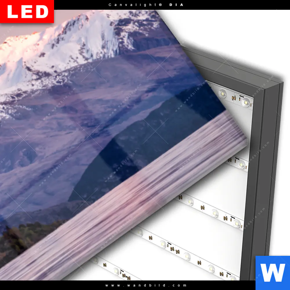 Wechselmotiv Acrylglas Canvalight® DIA | Neuseeland am Morgen | Panorama - Image 3