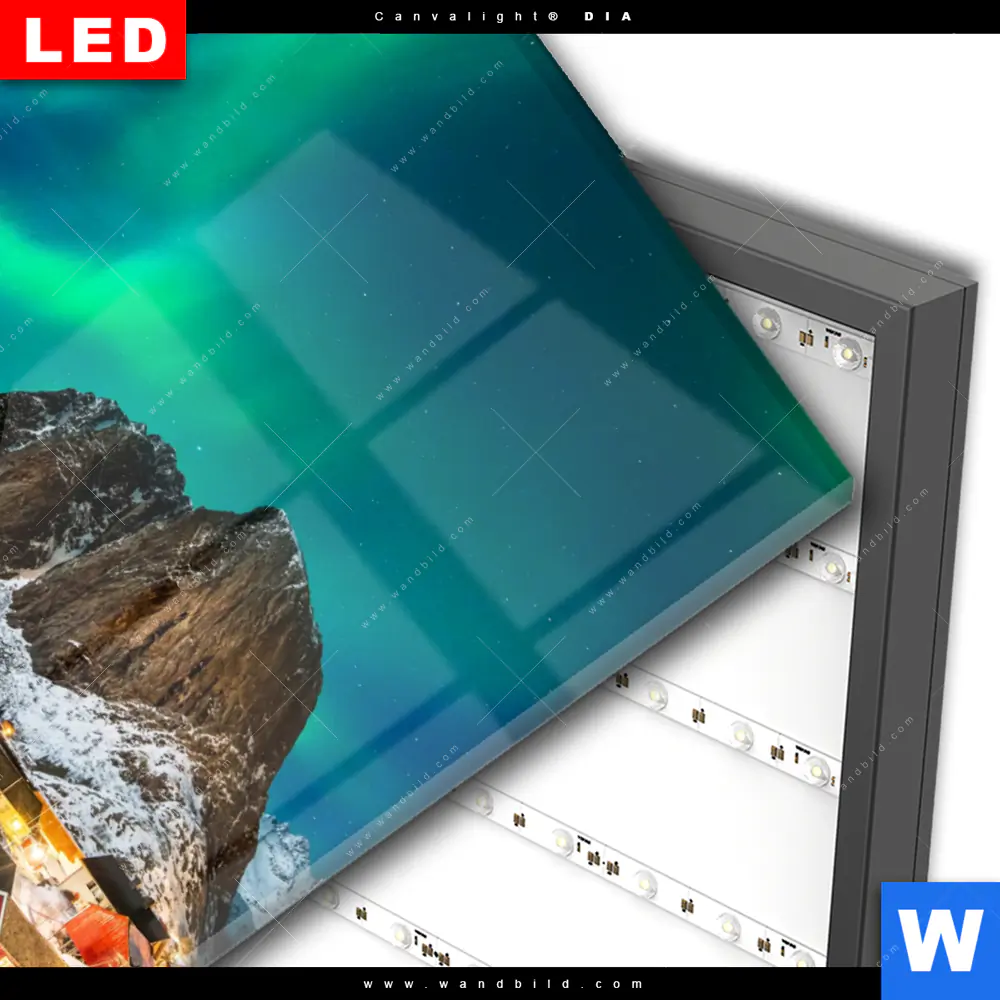 Wechselmotiv Acrylglas Canvalight® DIA | Nordlichter | Hochformat - Image 3