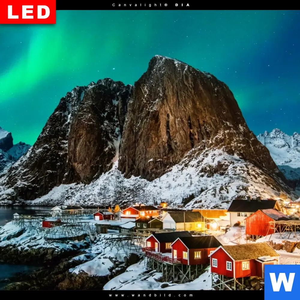 Wechselmotiv Acrylglas Canvalight® DIA | Nordlichter | Hochformat - Image 4
