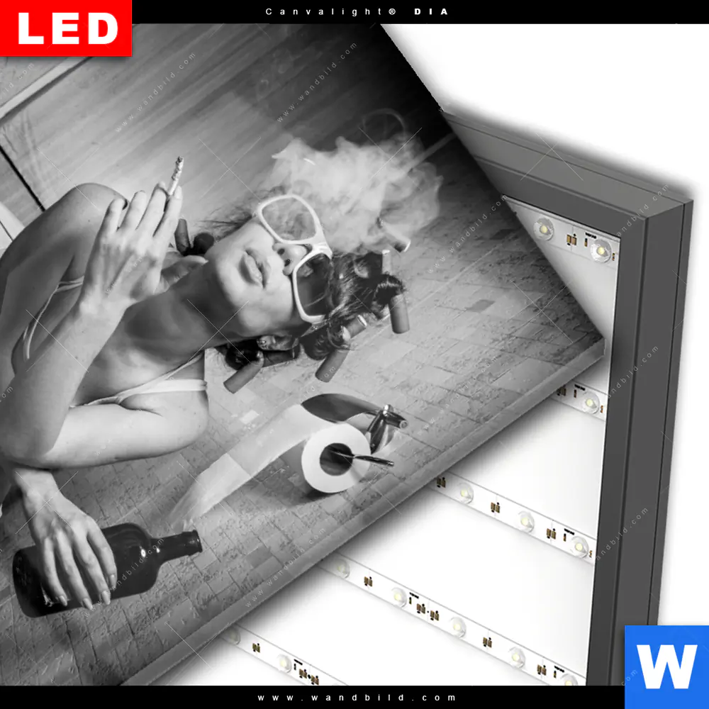 Wechselmotiv Acrylglas Canvalight® DIA | Partygirl | Hochformat - Image 3
