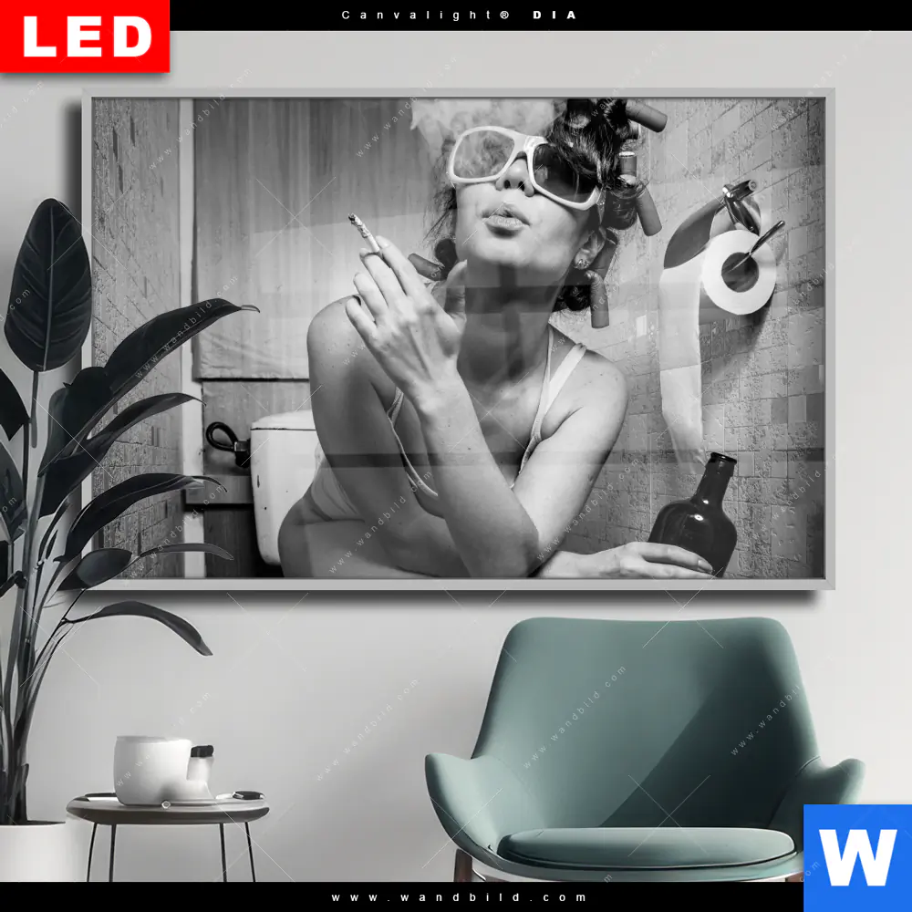 Wechselmotiv Acrylglas Canvalight® DIA | Partygirl | Querformat