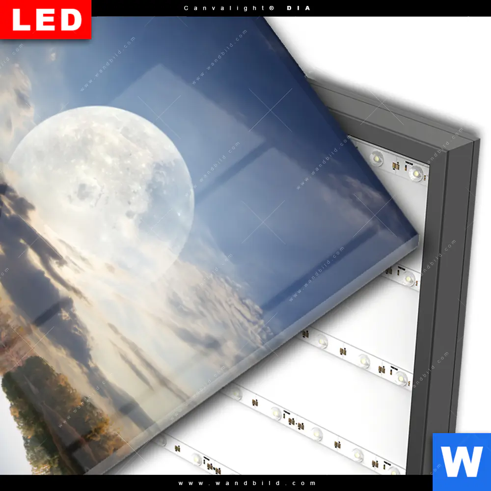Wechselmotiv Acrylglas Canvalight® DIA | Pier am Fluss | Hochformat - Image 3