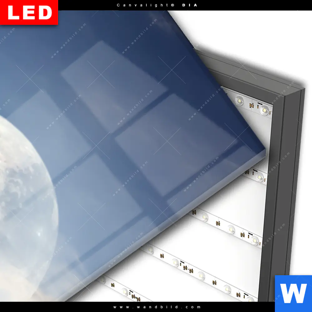Wechselmotiv Acrylglas Canvalight® DIA | Pier am Fluss | Schmal - Image 3
