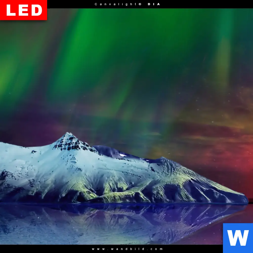 Wechselmotiv Acrylglas Canvalight® DIA | Polarlichter | Hochformat - Image 4
