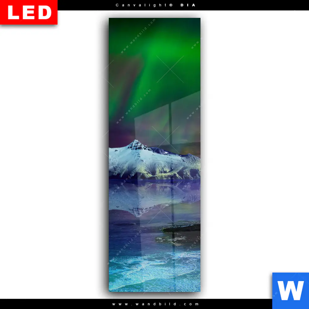 Wechselmotiv Acrylglas Canvalight® DIA | Polarlichter | Schmal - Image 2