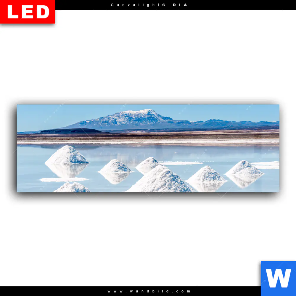 Wechselmotiv Acrylglas Canvalight® DIA | Salzlandschaft in den Anden | Panorama - Image 2