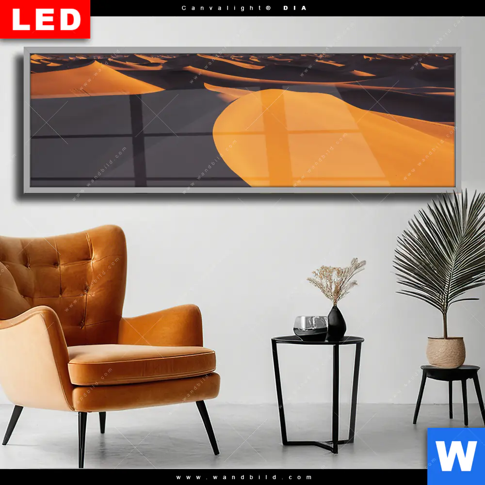 Wechselmotiv Acrylglas Canvalight® DIA | Sanddünen | Panorama