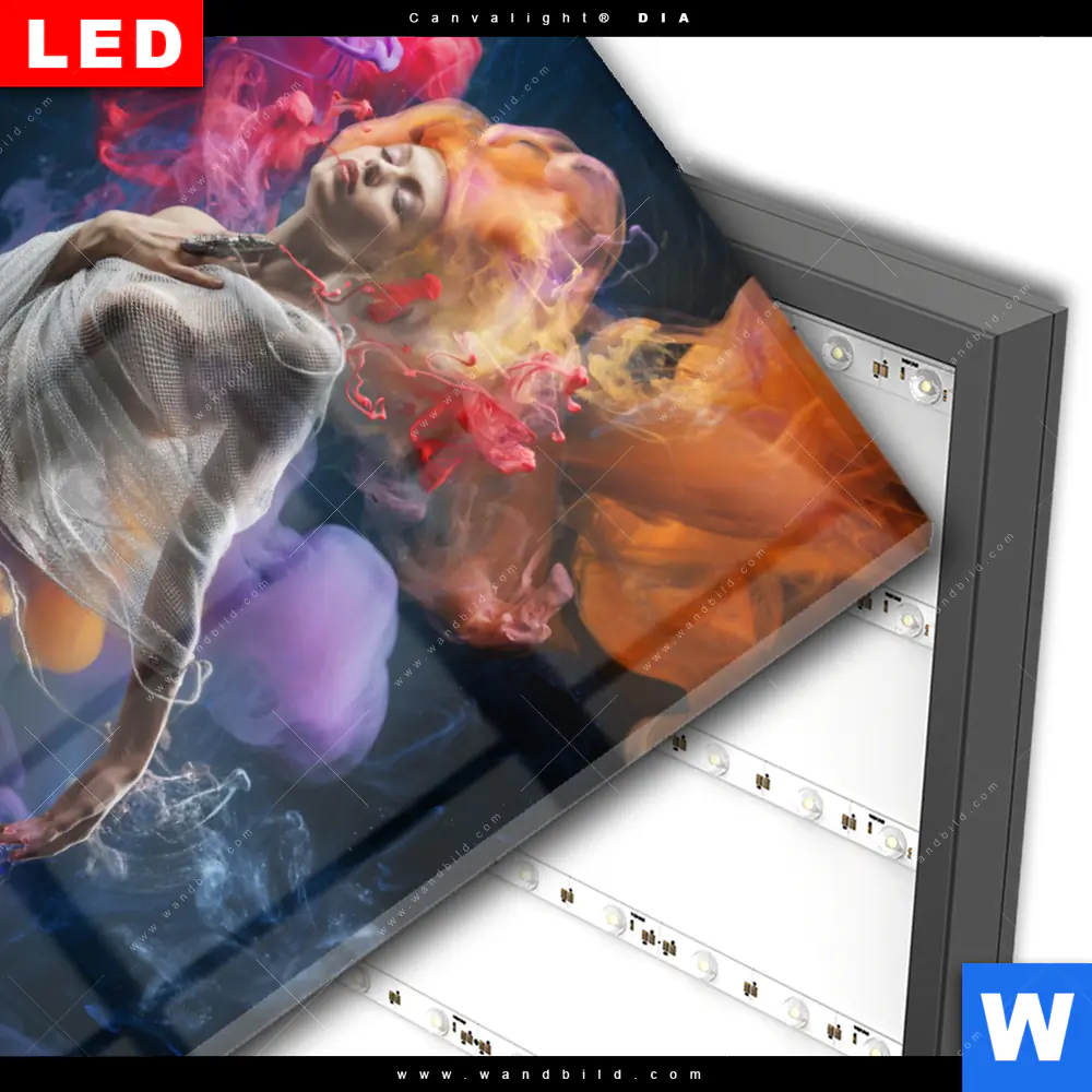 Wechselmotiv Acrylglas Canvalight® DIA | Schlafende Nixe | Hochformat - Image 3