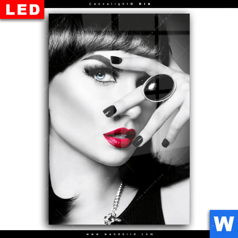 Wechselmotiv Acrylglas Canvalight® DIA | Schöne Geheimnisvolle | Hochformat - Image 2