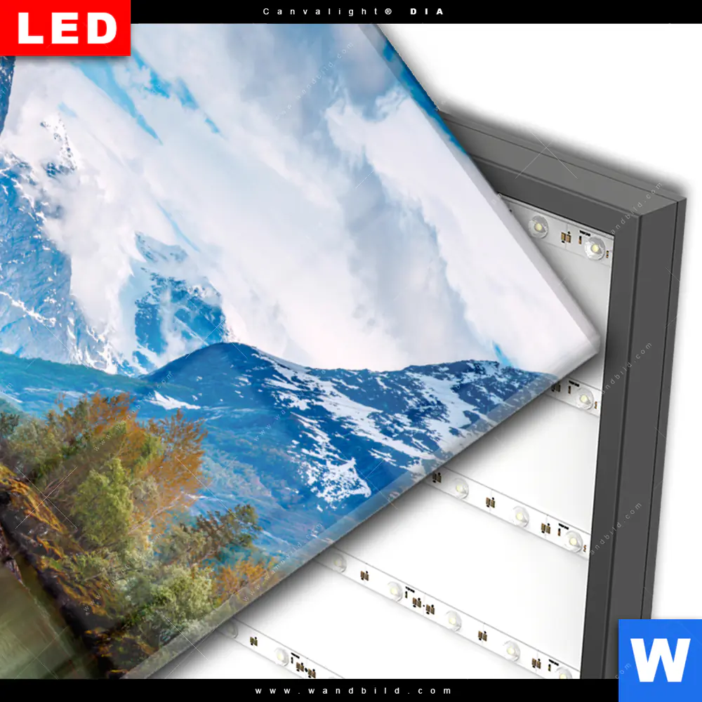 Wechselmotiv Acrylglas Canvalight® DIA | Schöne Natur in Norwegen | Hochformat - Image 3