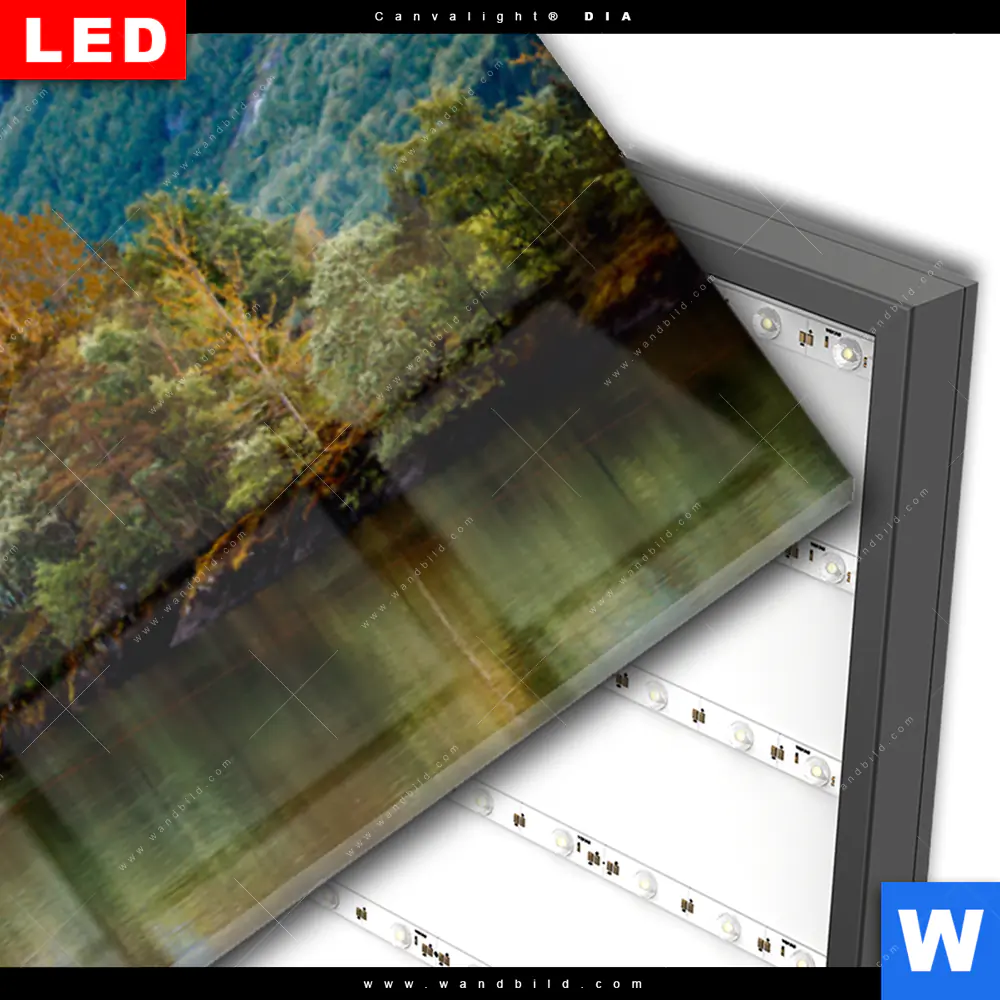 Wechselmotiv Acrylglas Canvalight® DIA | Schöne Natur in Norwegen | Panorama - Image 3