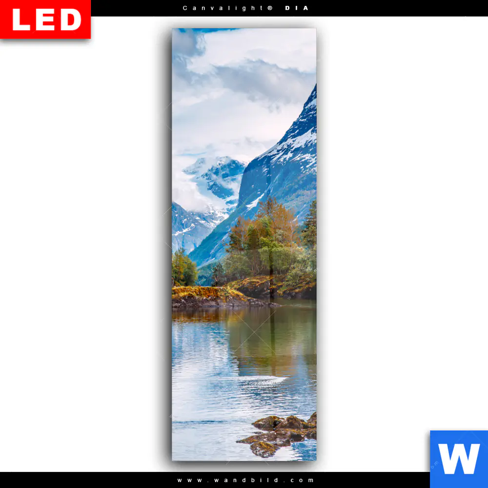 Wechselmotiv Acrylglas Canvalight® DIA | Schöne Natur in Norwegen | Schmal - Image 2