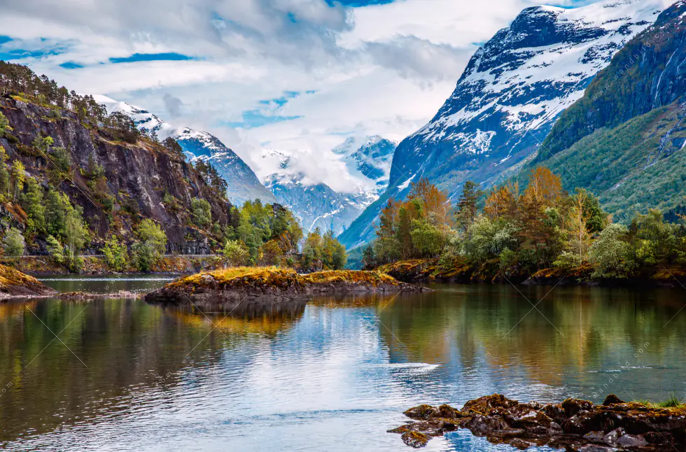 Wechselmotiv Acrylglas Canvalight® DIA | Schöne Natur in Norwegen | Schmal - Image 5