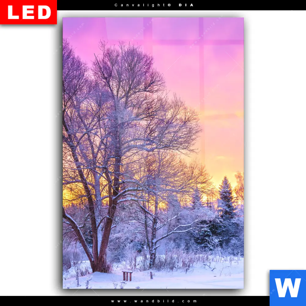 Wechselmotiv Acrylglas Canvalight® DIA | Schöne Winterlandschaft | Hochformat - Image 2