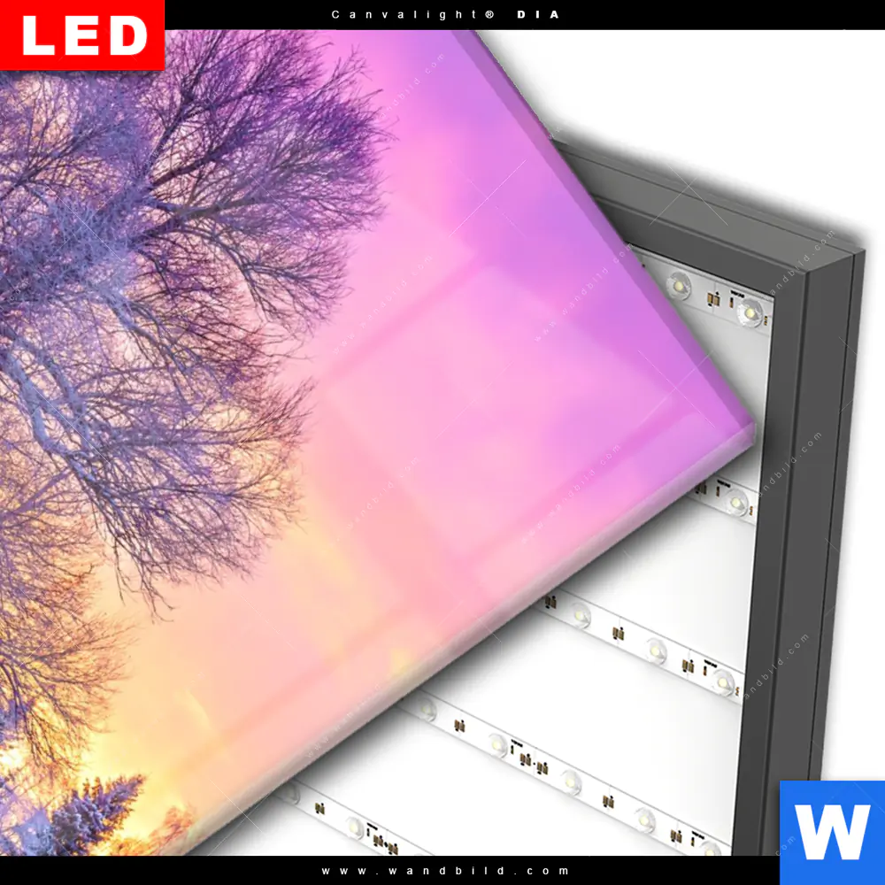 Wechselmotiv Acrylglas Canvalight® DIA | Schöne Winterlandschaft | Hochformat - Image 3