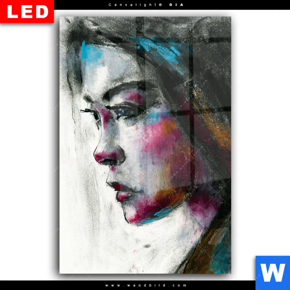 Wechselmotiv Acrylglas Canvalight® DIA | Schönes Mädchen | Hochformat - Image 2