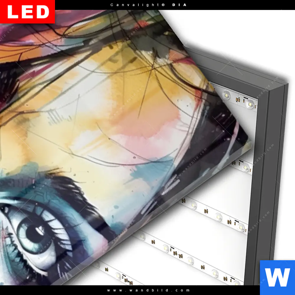 Wechselmotiv Acrylglas Canvalight® DIA | Schönes Mädchen Sophie | Schmal - Image 3