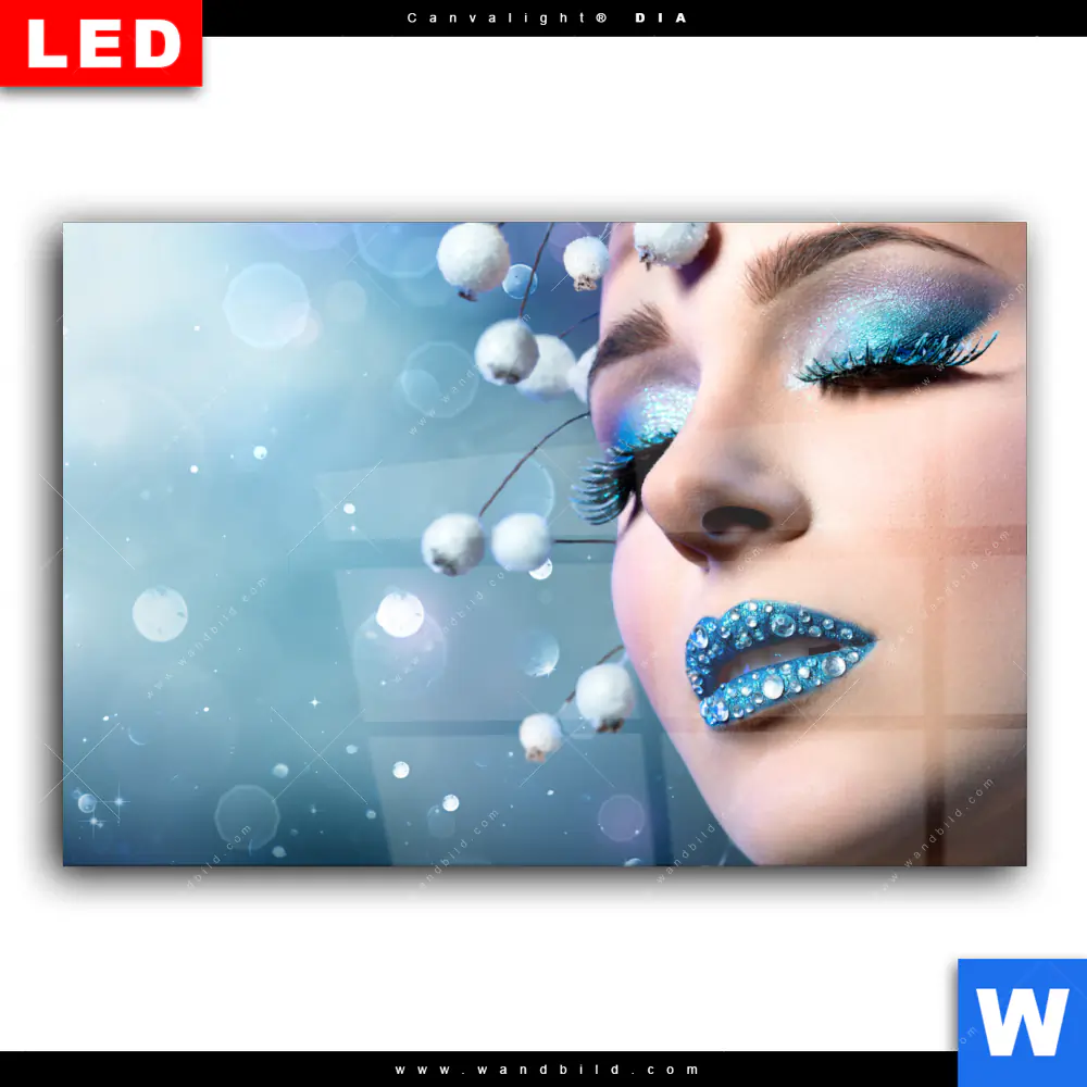 Wechselmotiv Acrylglas Canvalight® DIA | Schönheit in Blau & Weiss | Querformat - Image 2