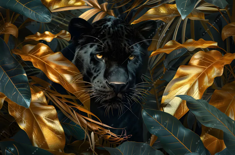 Wechselmotiv Acrylglas Canvalight® DIA | Schwarzer Panther im Dschungel | Schmal - Image 5