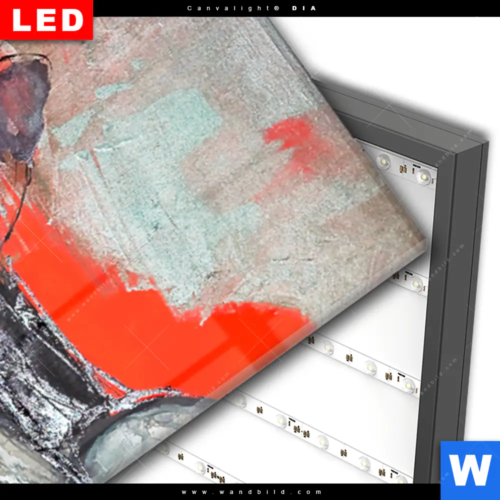 Wechselmotiv Acrylglas Canvalight® DIA | Schweigsame Frau | Panorama - Image 3