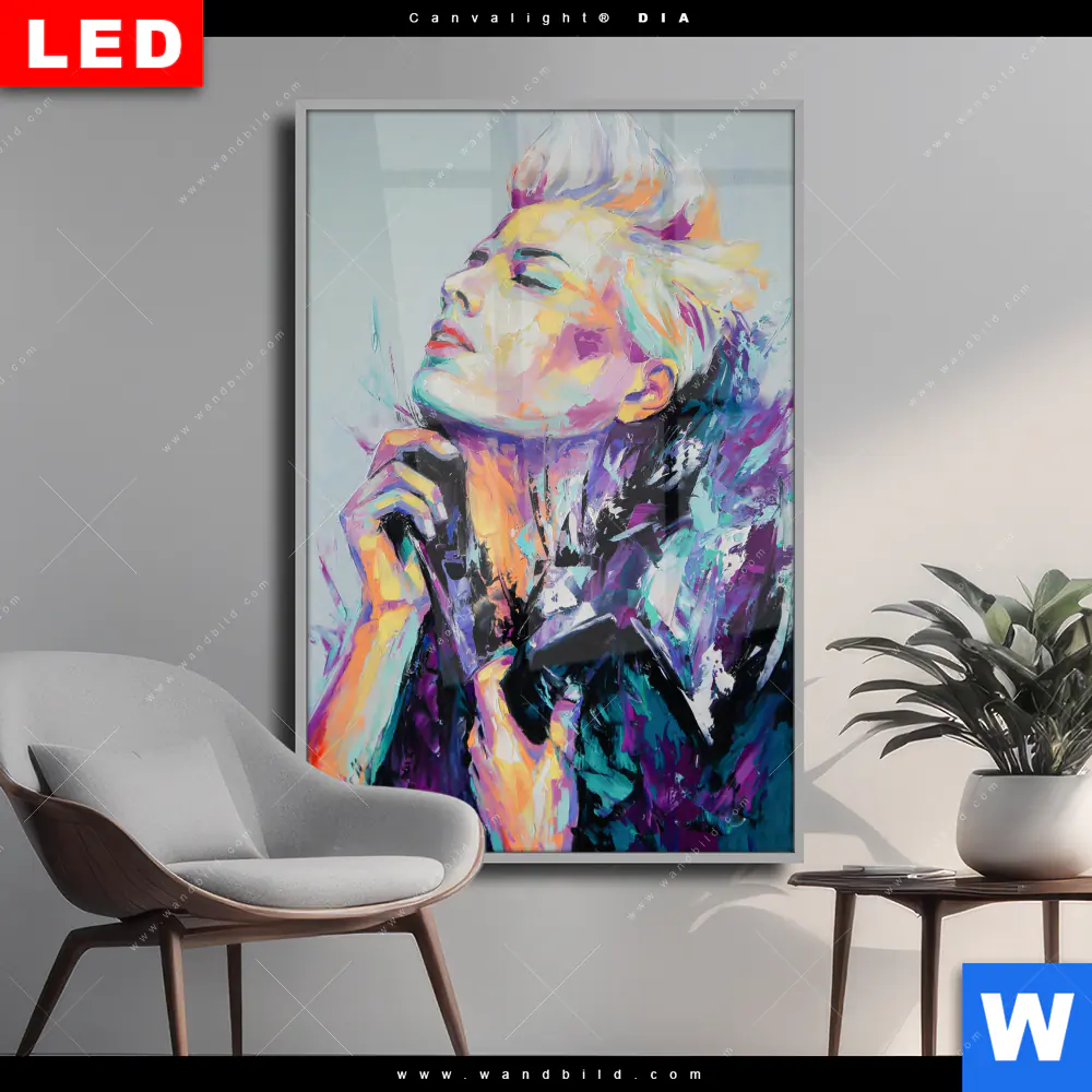 Wechselmotiv Acrylglas Canvalight® DIA | Sinnliche Schönheit | Hochformat