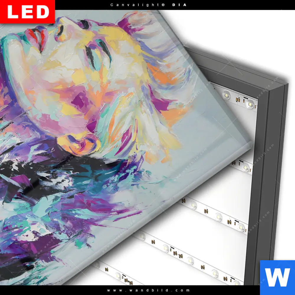 Wechselmotiv Acrylglas Canvalight® DIA | Sinnliche Schönheit | Quadrat - Image 3