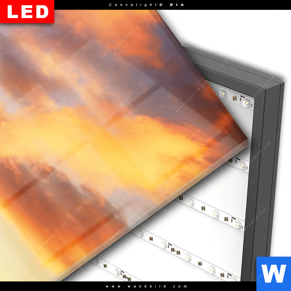 Wechselmotiv Acrylglas Canvalight® DIA | Sonnenuntergang Norwegen | Schmal - Image 3