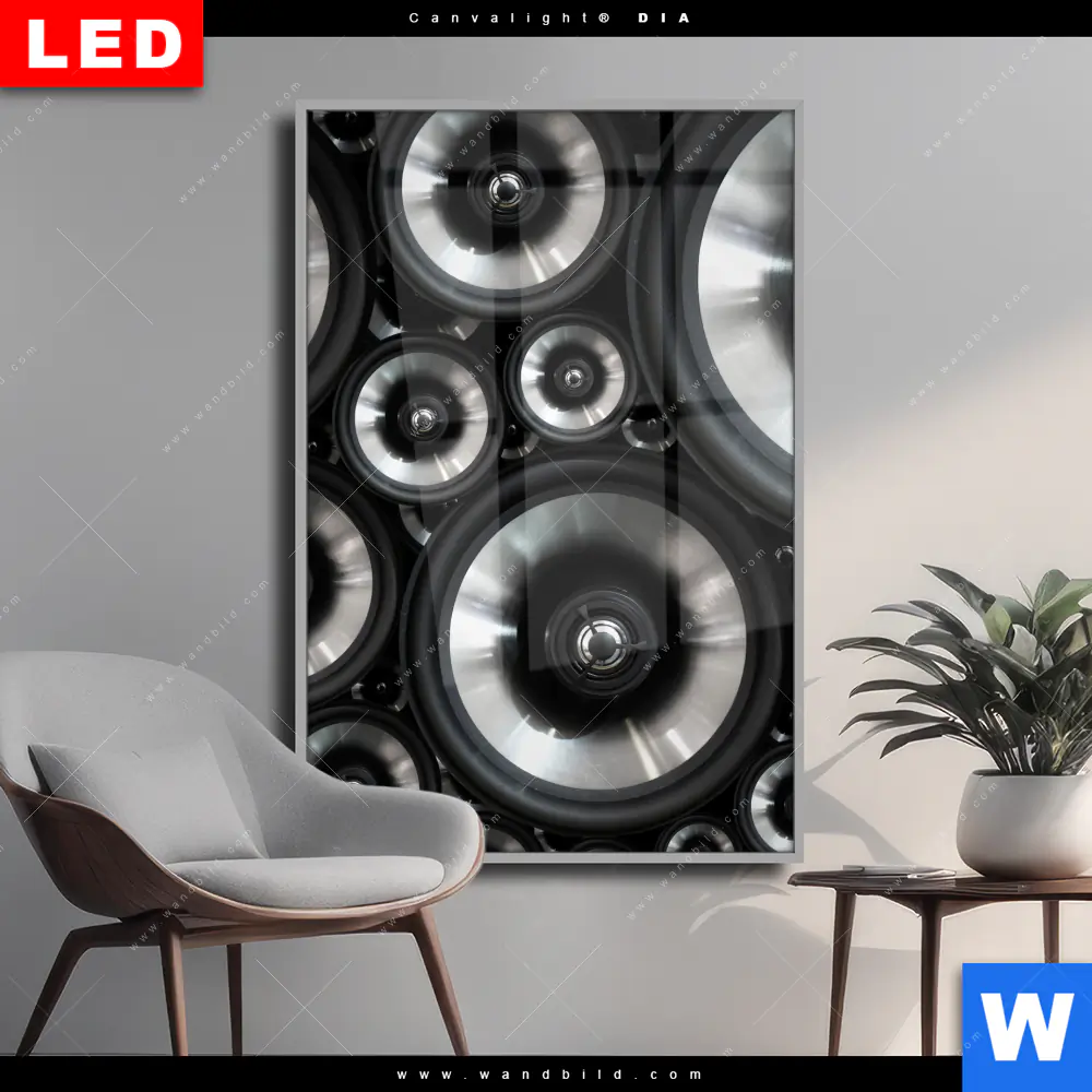 Wechselmotiv Acrylglas Canvalight® DIA | Sound | Hochformat