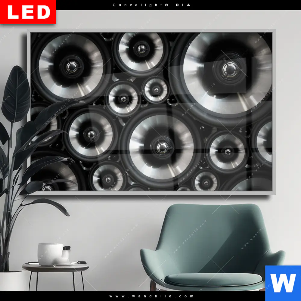 Wechselmotiv Acrylglas Canvalight® DIA | Sound | Querformat