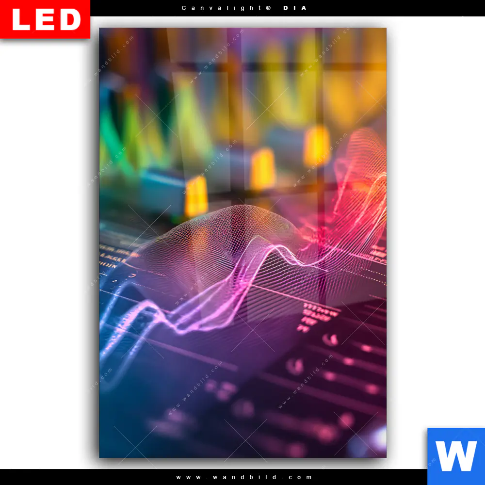 Wechselmotiv Acrylglas Canvalight® DIA | Sound Wave | Hochformat - Image 2