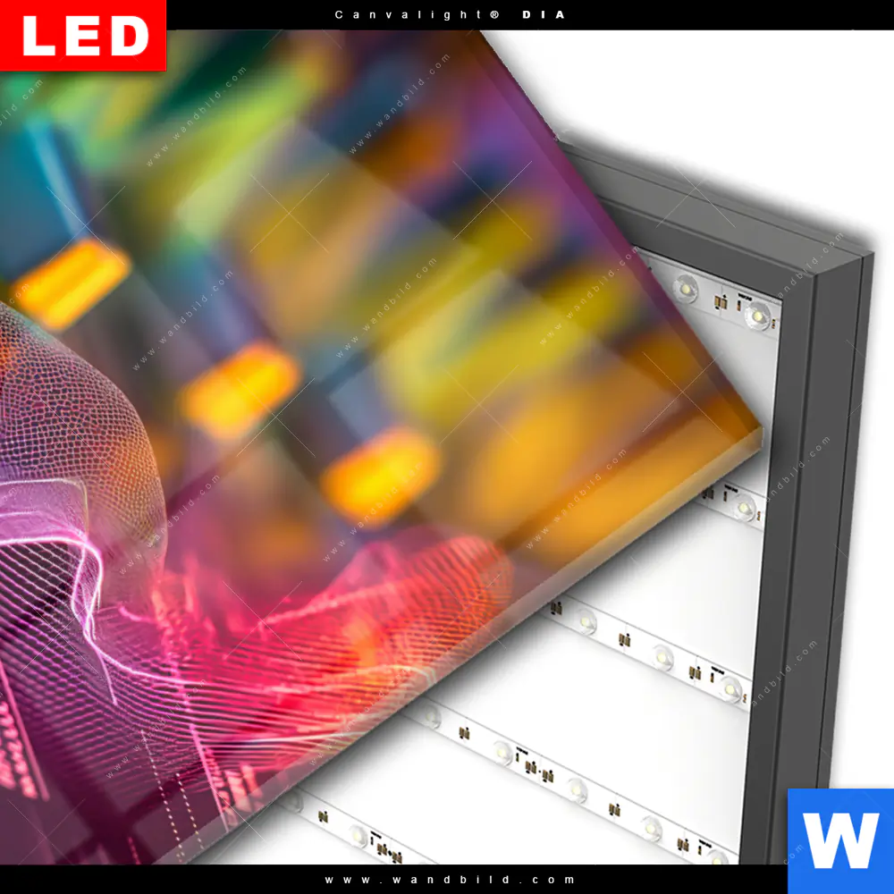 Wechselmotiv Acrylglas Canvalight® DIA | Sound Wave | Hochformat - Image 3