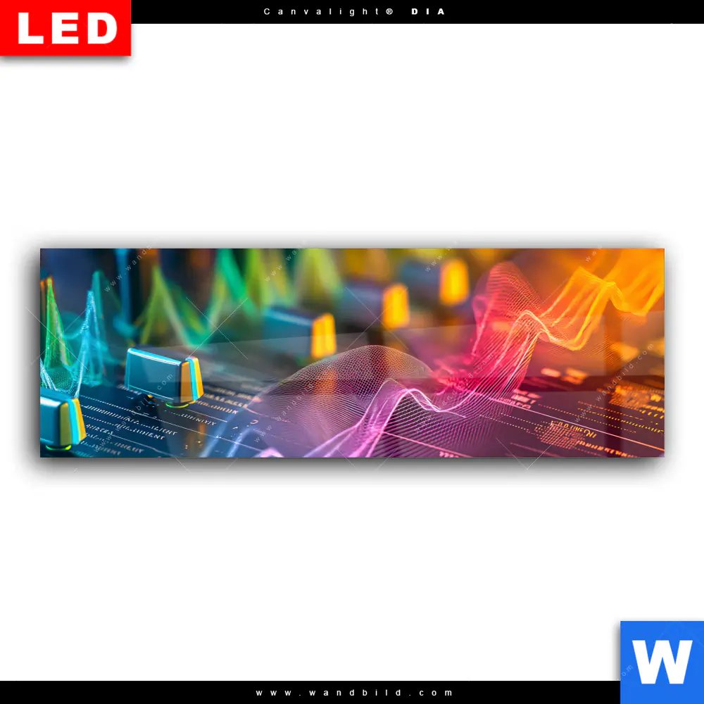 Wechselmotiv Acrylglas Canvalight® DIA | Sound Wave | Panorama - Image 2